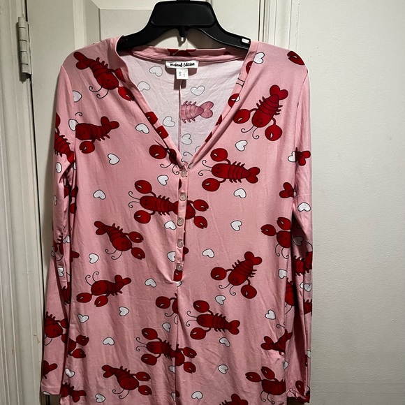 NWOT Weekend Edition Pinch me Lobster theme romper - Picture 9 of 11